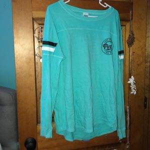 VS Pink long sleeve shirt.